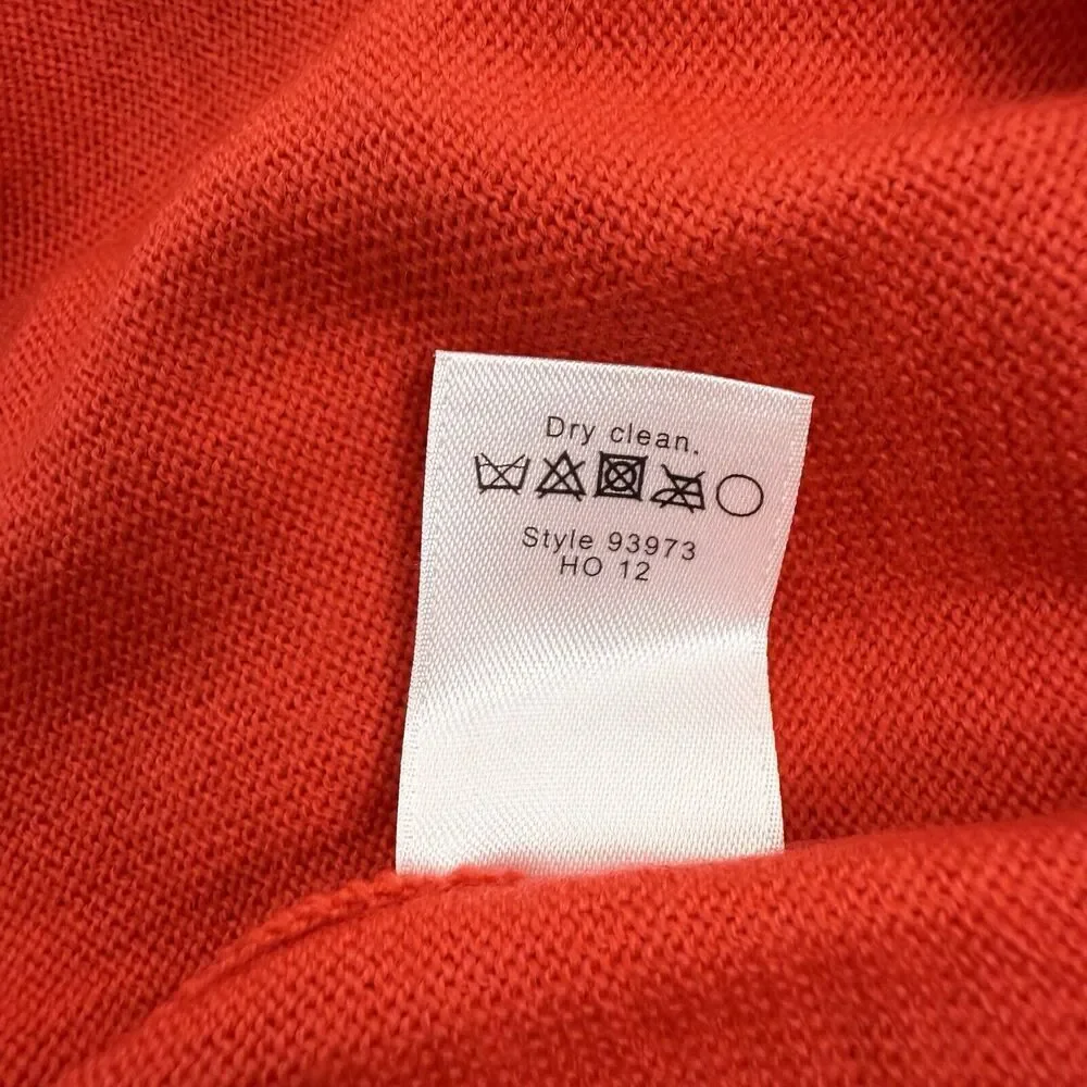 J.Crew Merino Wool‎ Sweater Men XL Red Crew Neck Pullover Knit Holiday Christmas